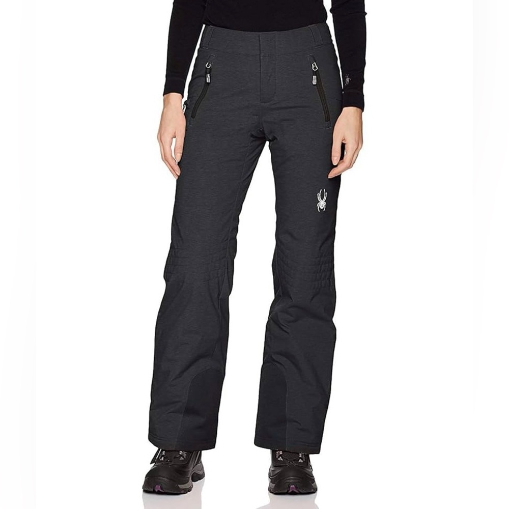 New Spyder Winner Athletic Ski Snow Pants Black Sz 10 Long